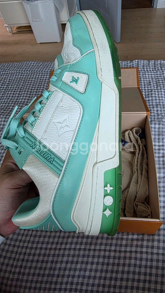 루이비통 LV 트레이너 스니커즈 민트--5