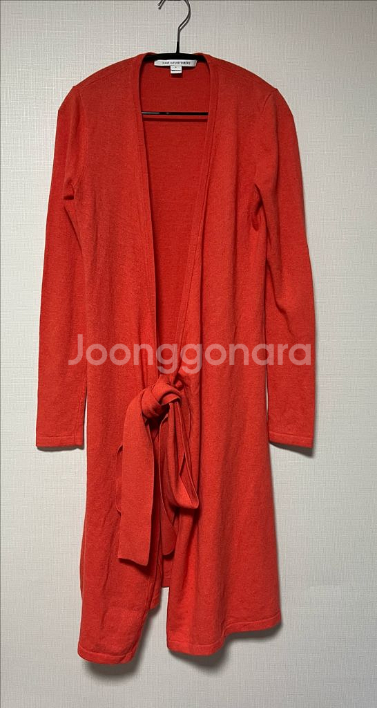 다이앤본퍼스텐버그 오렌지색 롱가디건 정품--0