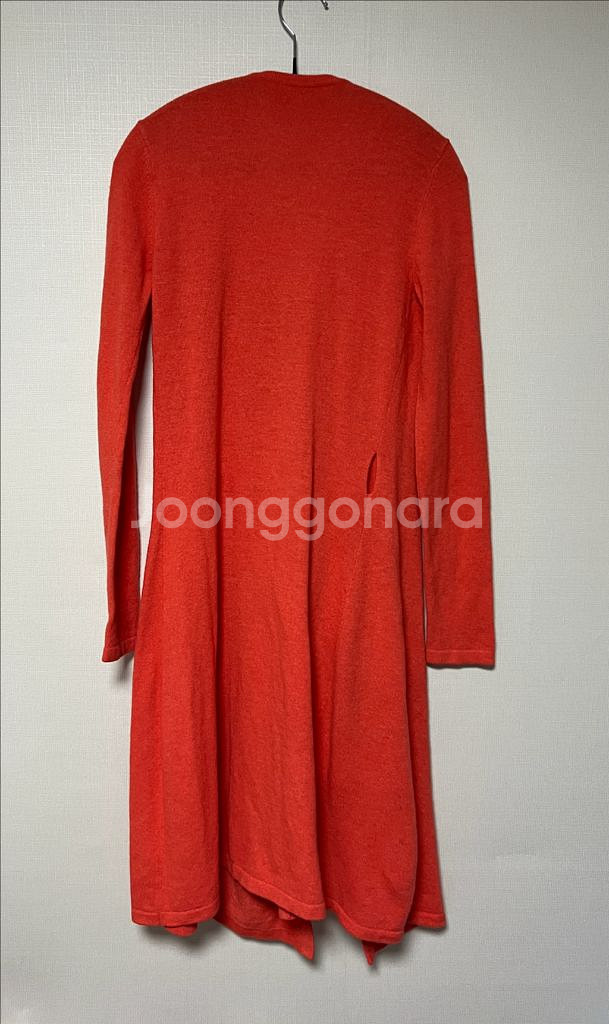 다이앤본퍼스텐버그 오렌지색 롱가디건 정품--1