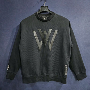 라이프워크 블랙컬러 남성 오버핏 95 맨투맨