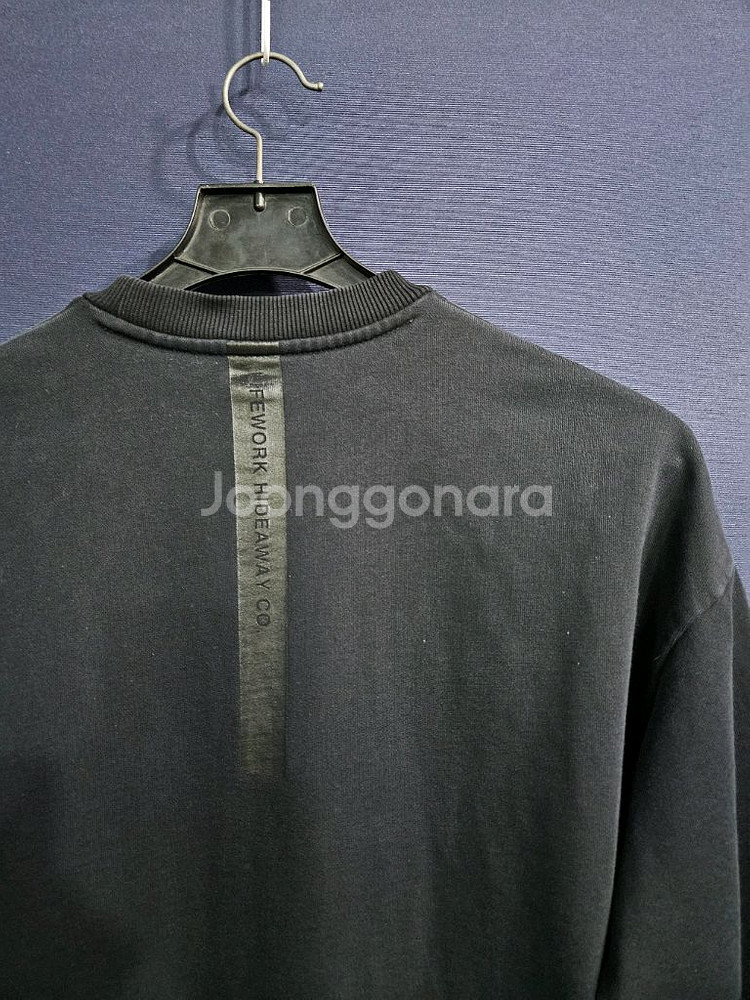 라이프워크 블랙컬러 남성 오버핏 95 맨투맨--7