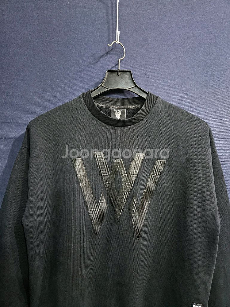 라이프워크 블랙컬러 남성 오버핏 95 맨투맨--6