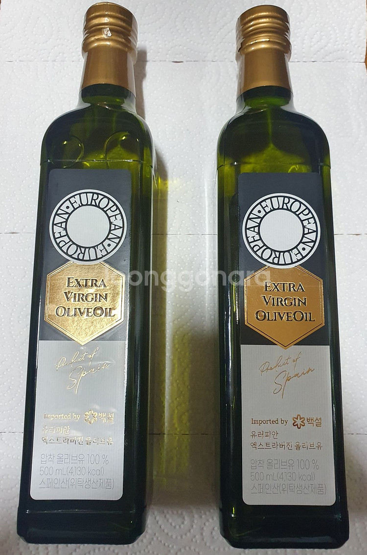 백설 유러피안 엑스트라버진 올리브유 500ml 2개--0
