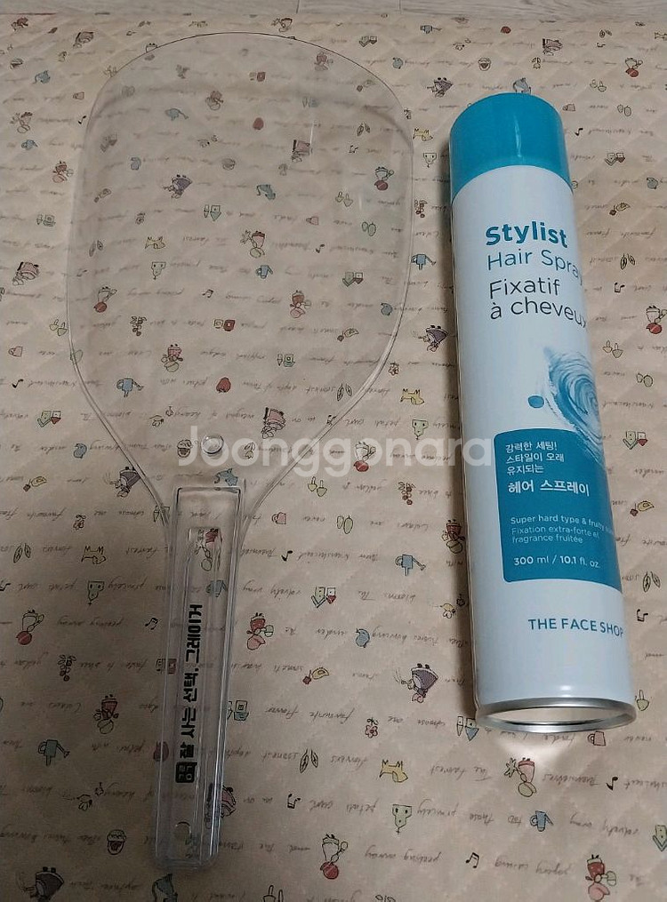 더페이스샵 헤어스프레이고정용 과 투명 얼굴가리개--0
