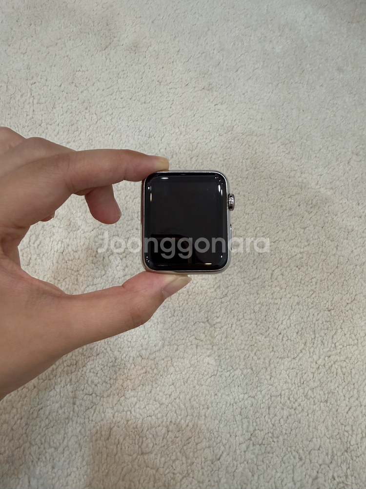 애플워치 1세대 스테인리스 스틸 42mm (SE 아님)--0