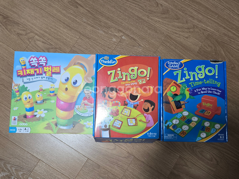 징고 한글영어, 타임텔러,쏙쏙키재기벌레 보드게임(택포)--0
