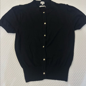 시에 샬롯 버튼 디테일 하프 가디건 1사이즈