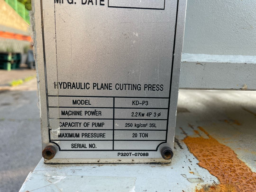 가죽재단 유압평프레스 평프레스 도무송기 유압프레스 이미지