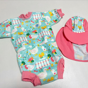 스플래쉬어바웃 스윔수트 L 모자 세트