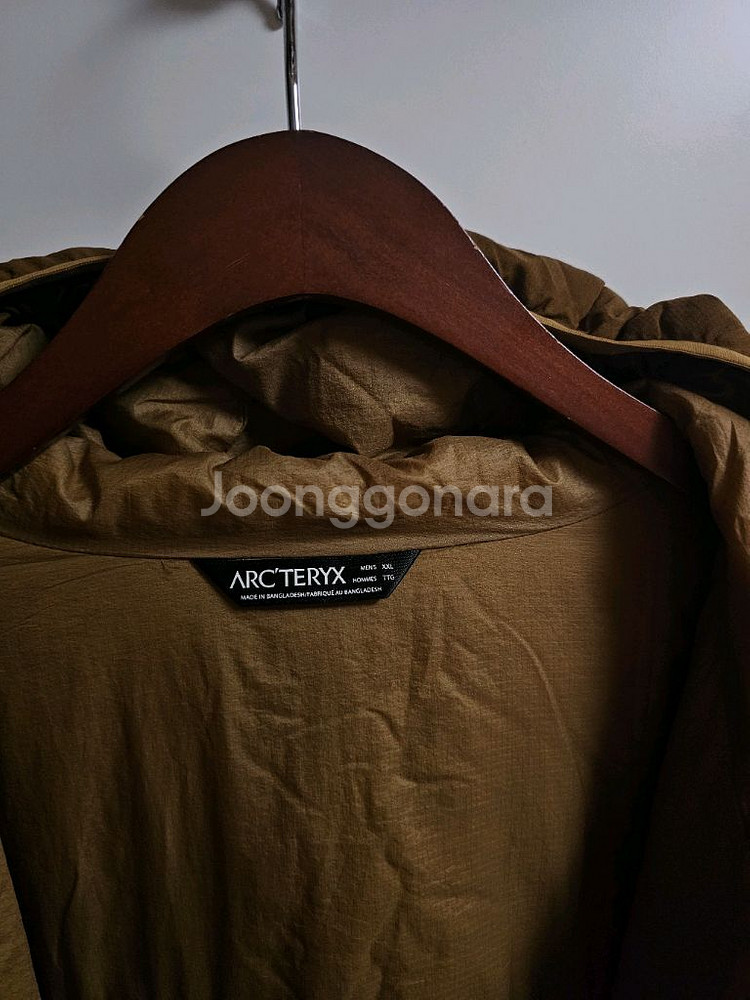 아크테릭스 아톰 LT 후드 브라운 XXL 세륨 토륨--2