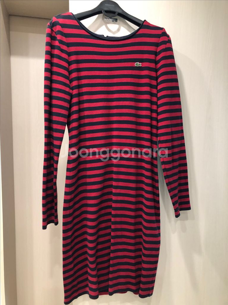 Lacoste 단가라 원피스 36--0