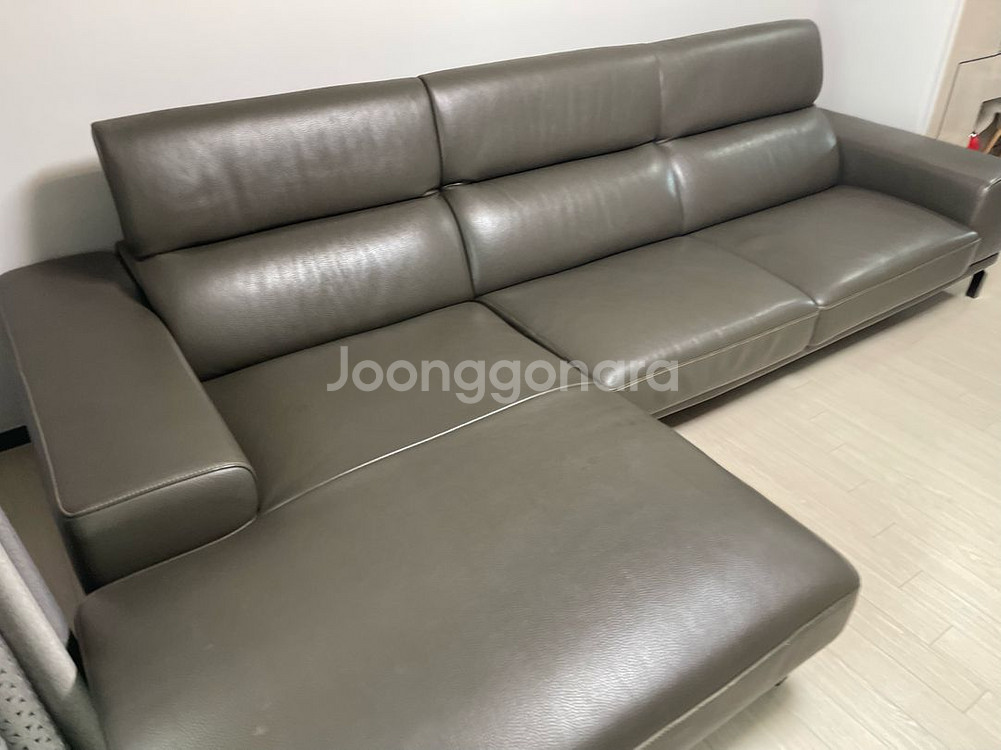 배송 - 자코모 4인 카우치 가죽소파--0