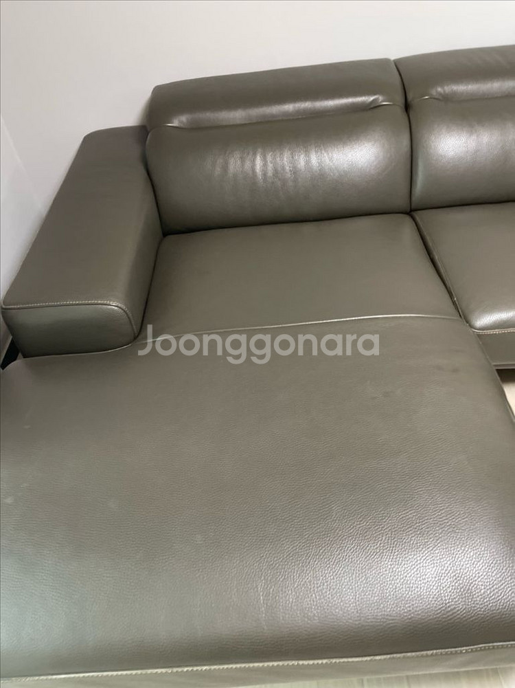 배송 - 자코모 4인 카우치 가죽소파--5