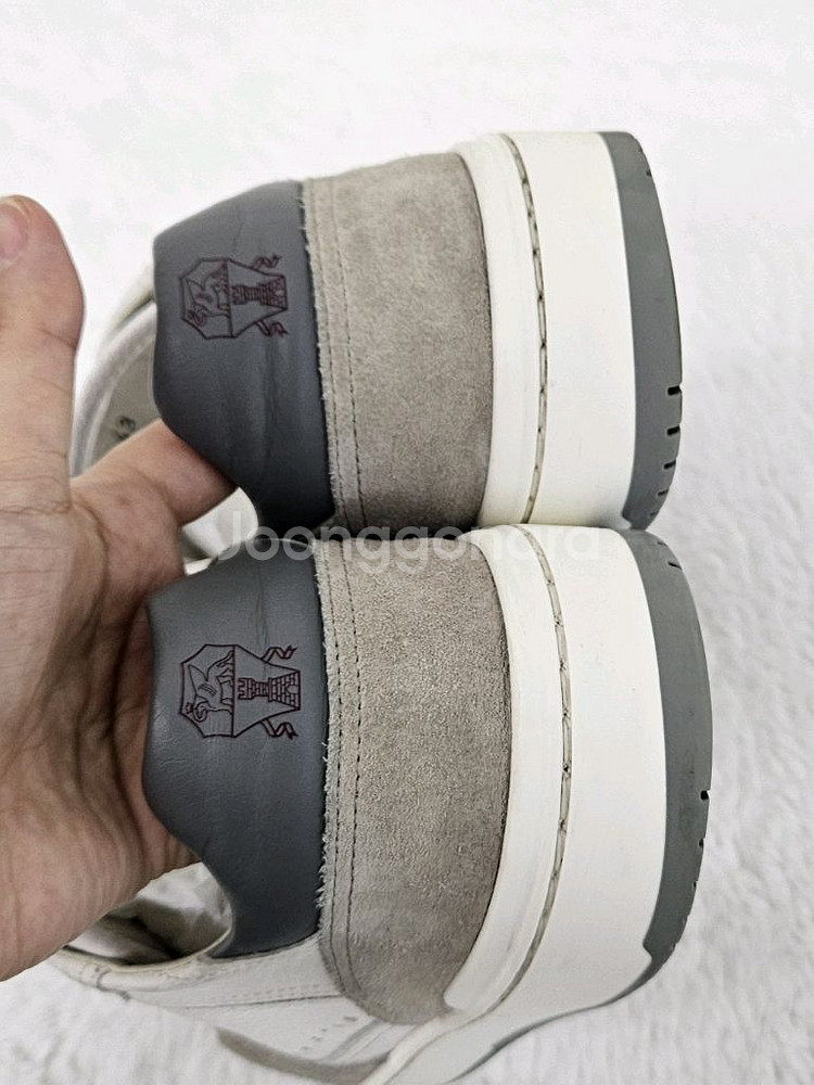 브루넬로 쿠치넬리 레더 스웨이드 로우탑 스니커즈--4