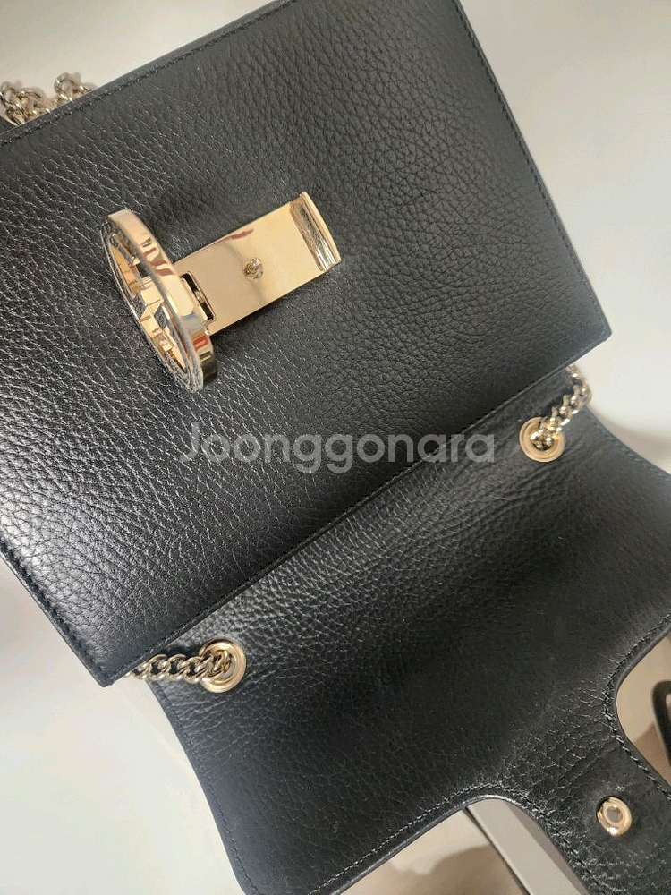 구찌 인터로킹 체인 숄더백 미니--1