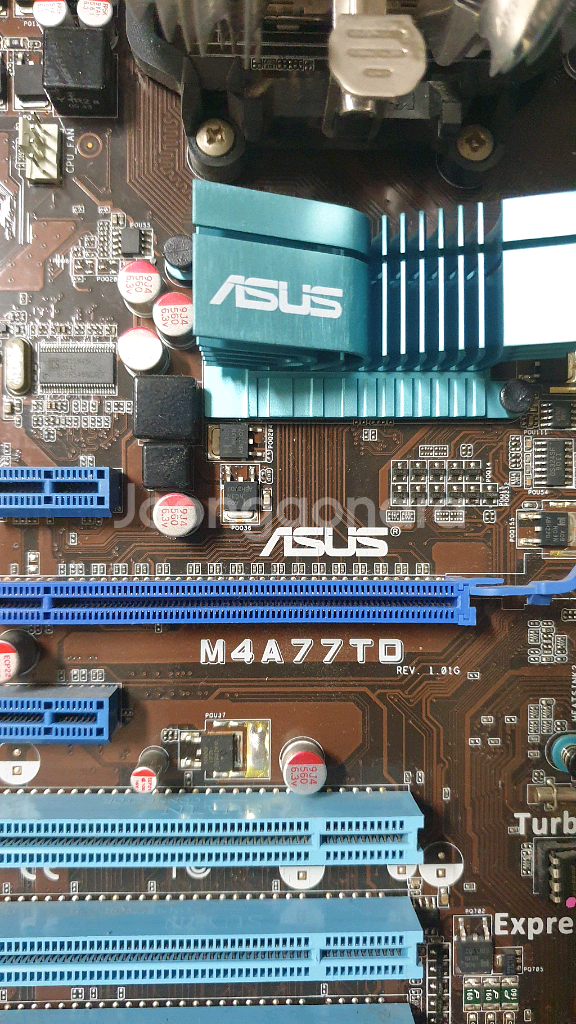 ASUS M4A77TD 메인보드+CPU+쿨러 판매해요--3