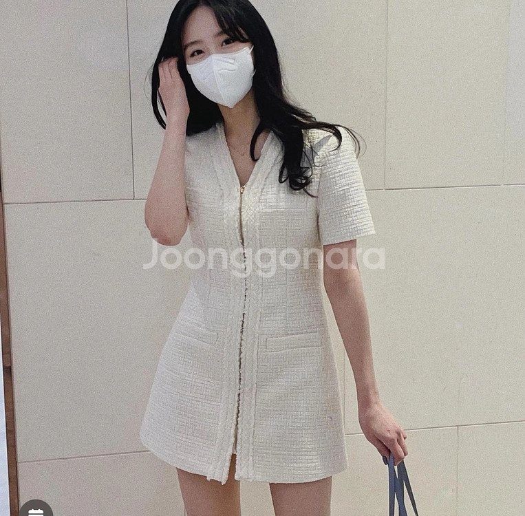 웨얼릭 노블 트위드 원피스 블랙 s--0