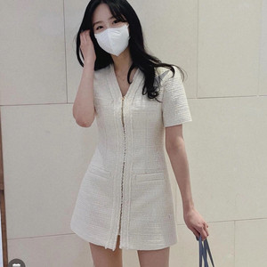 웨얼릭 노블 트위드 원피스 블랙 s