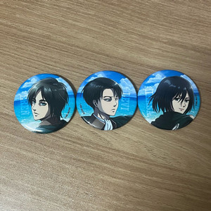 진격의거인 리바이 에렌 미카사 바다 캔뱃지 일괄