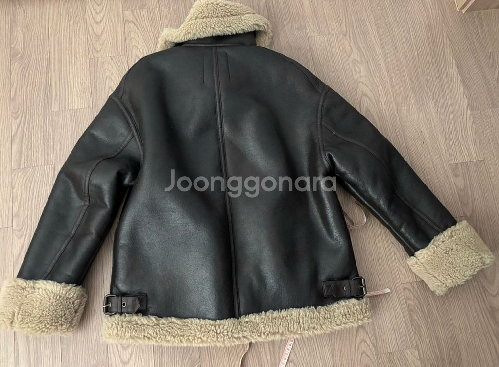 새상품급 자라 더블페이스드 무스탕 점퍼 자켓 여성 s--2