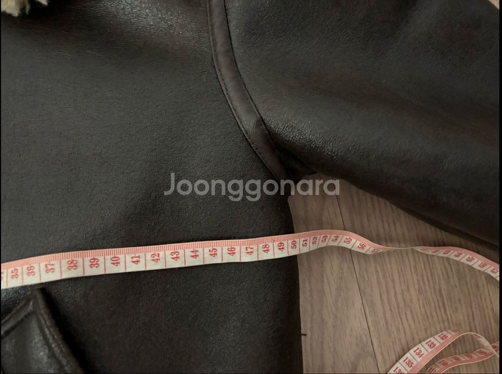 새상품급 자라 더블페이스드 무스탕 점퍼 자켓 여성 s--6