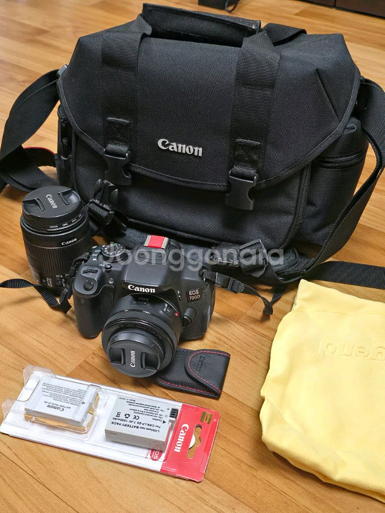 캐논 700d 풀세트 (바디, 렌즈2, 악세사리 등)--0