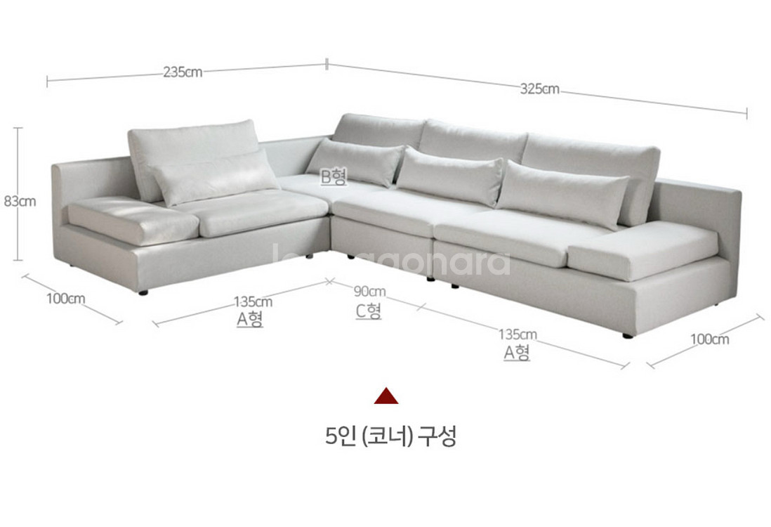 듀커소파 커버 DK037 차콜 그레이 a,b,c,a형--1