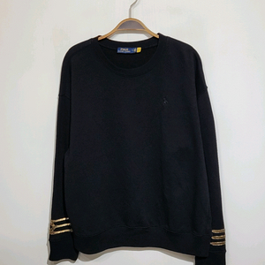 (L) 랄프로렌 폴로 맨투맨 블랙 로고 스웨트 티셔츠