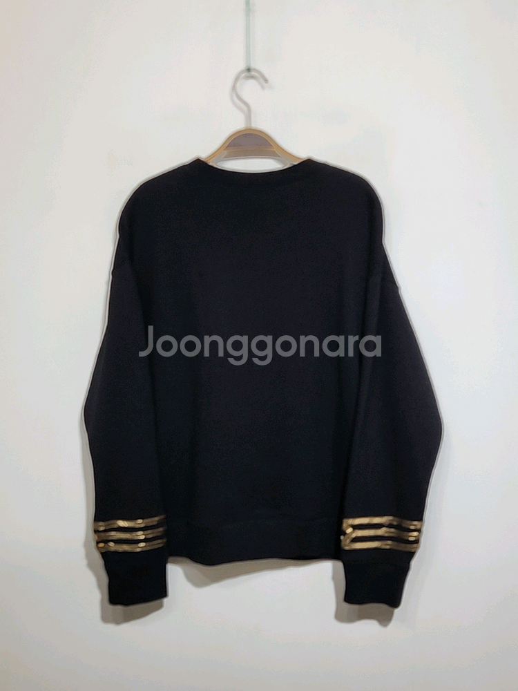 (L) 랄프로렌 폴로 맨투맨 블랙 로고 스웨트 티셔츠--5