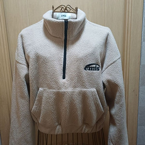 EMIS 이미스 플리스 크롭 하프 집업 맨투맨 S