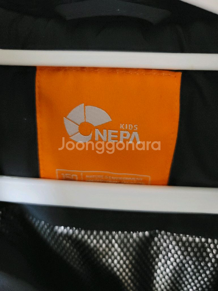 네파 키즈 구스다운 대장 패딩 150 블랙 히말랴급--5