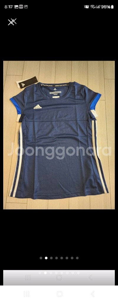 아디다스 기능성 스포츠 티셔츠 T16 팀 티 W 네이비--8