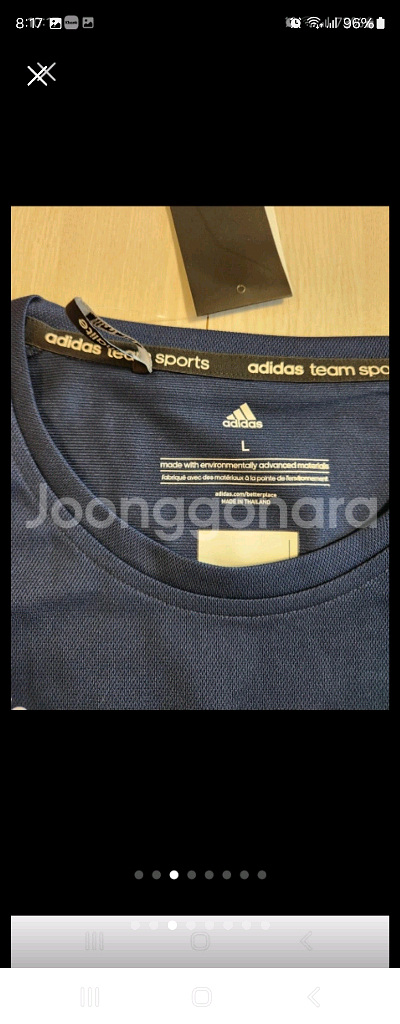 아디다스 기능성 스포츠 티셔츠 T16 팀 티 W 네이비--10