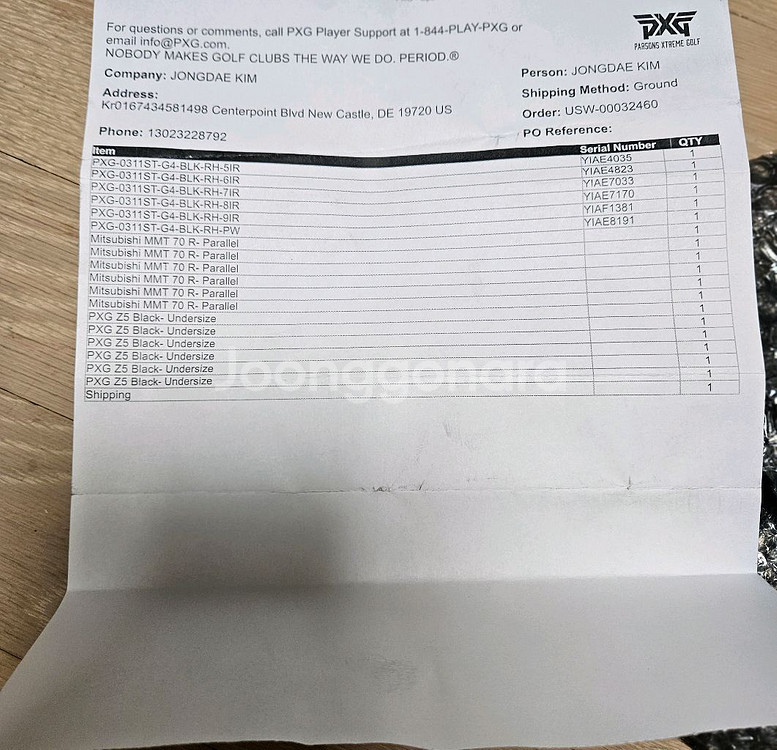 PXG GEN4 0311ST 블랙에디션 아이언 세트--1