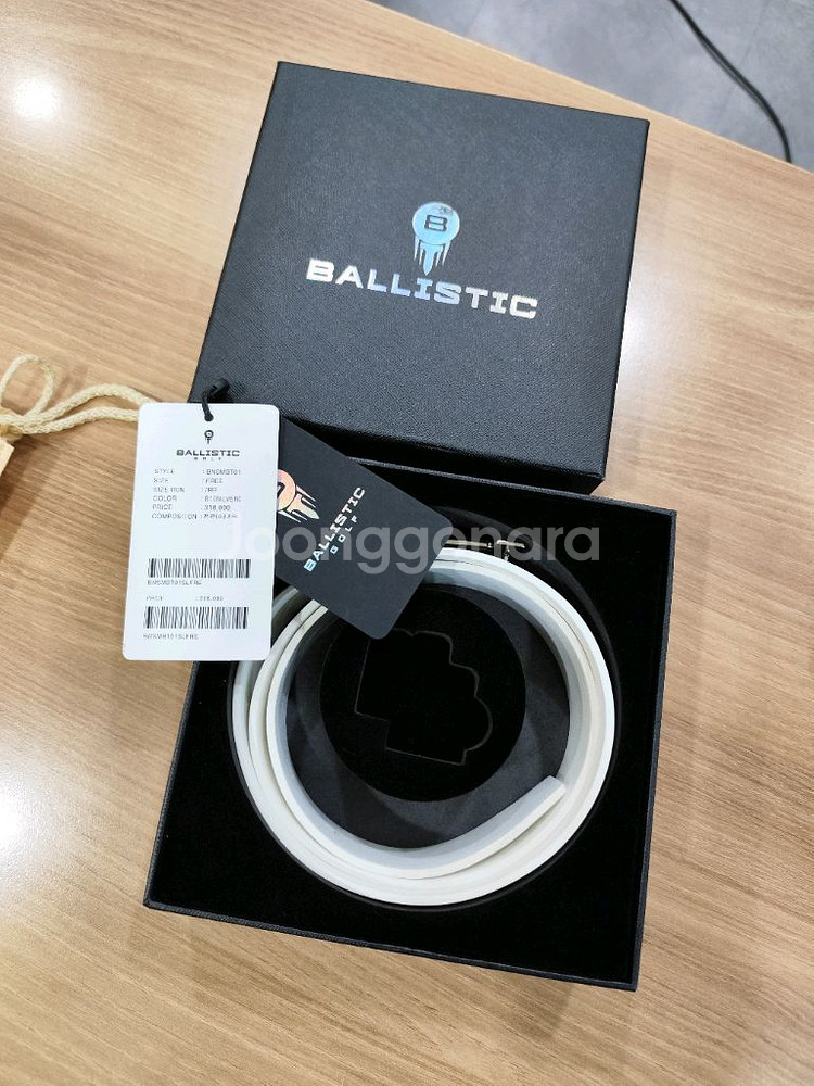 발리스틱 BALLISTIC 골프 벨트 화이트 새상품--1