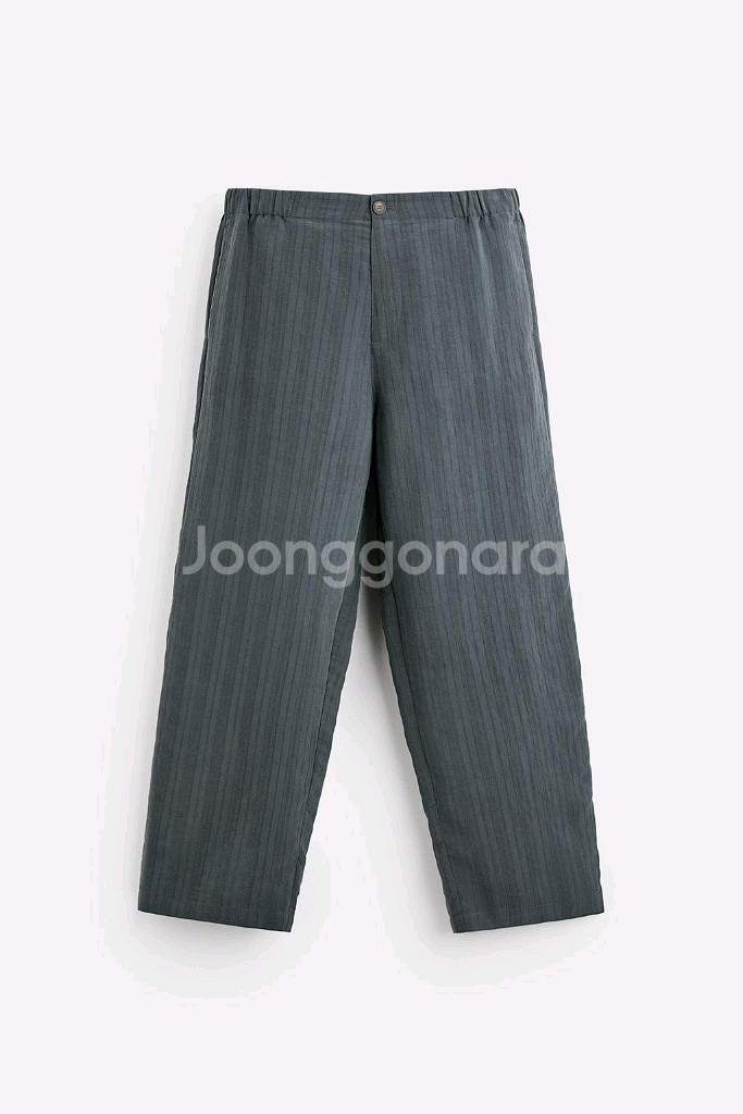 자라 남자 모달 스트라이프 자카드 셔츠 바지 셋업 (S--3