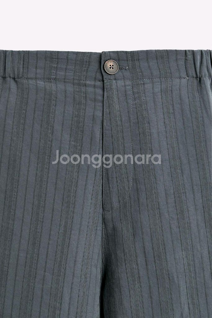 자라 남자 모달 스트라이프 자카드 셔츠 바지 셋업 (S--9