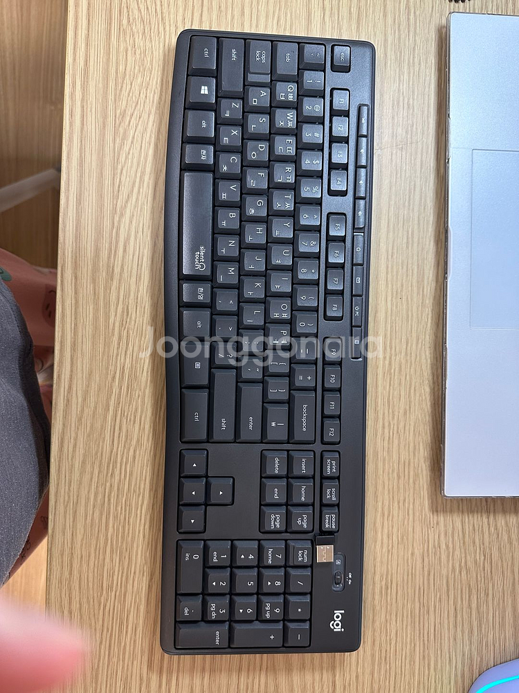 로지텍 무소음 무선 키보드 MK295--3