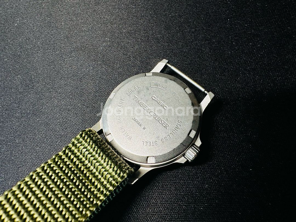 카시오 카키필드 빈티지 TIC-1 팀버 크루저 쿼츠시계--4