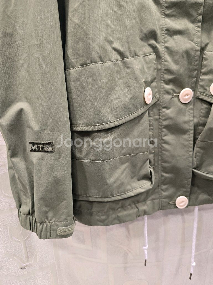 에이글 카키색 후드 야상 점퍼 바람막이 자켓 66~7--3