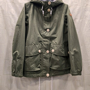 에이글 카키색 후드 야상 점퍼 바람막이 자켓 66~7