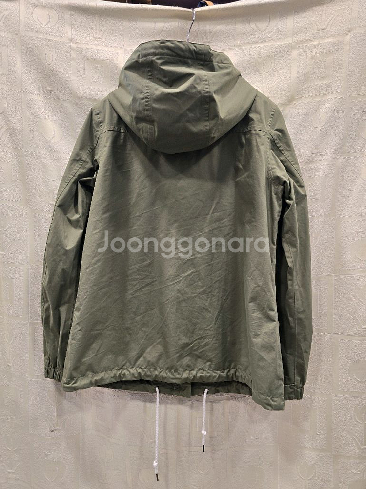 에이글 카키색 후드 야상 점퍼 바람막이 자켓 66~7--4