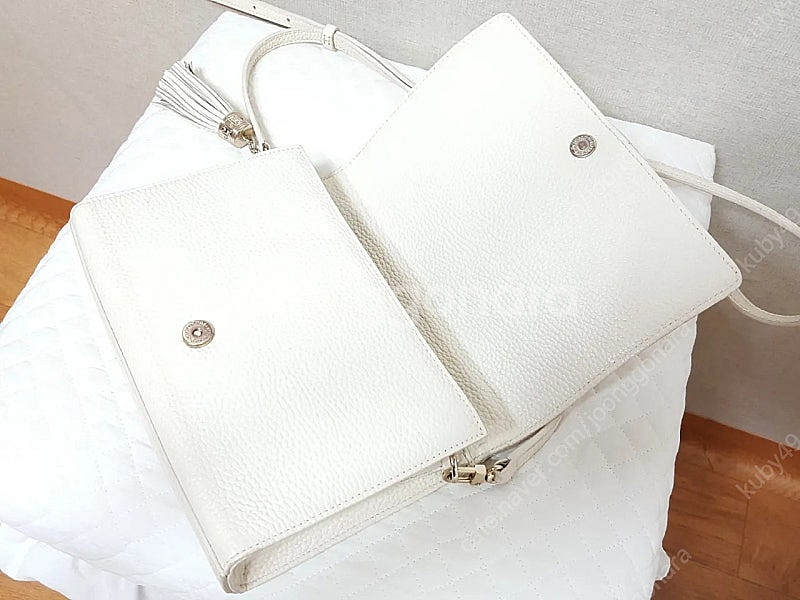 정품)메트로시티 J61MF140I 소가죽 클러치 크로스--4