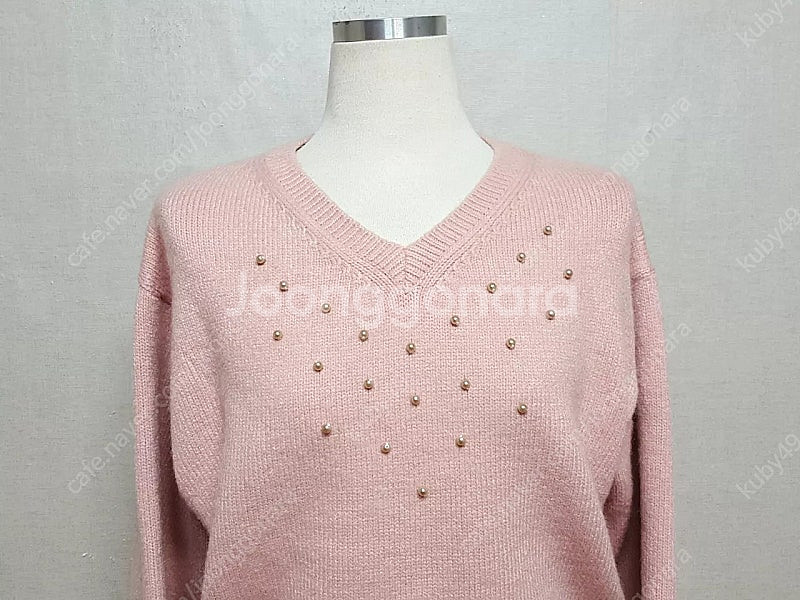 미착용)진주장식 크롭 여성 니트 55-66--2