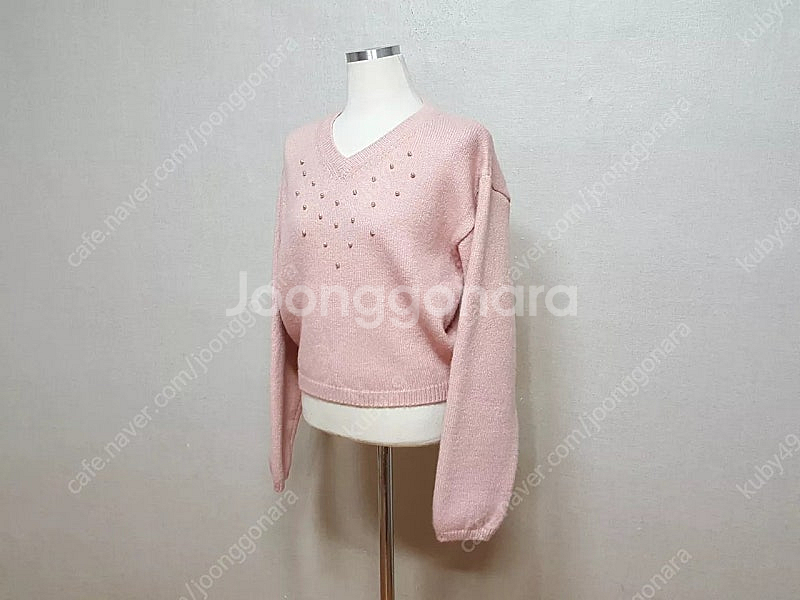 미착용)진주장식 크롭 여성 니트 55-66--4