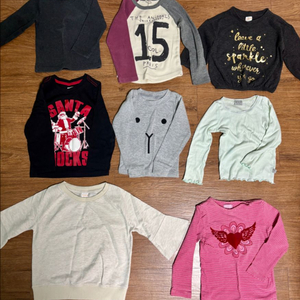 아동복 긴팔 티셔츠 모음8개 팔아요(상태좋음)