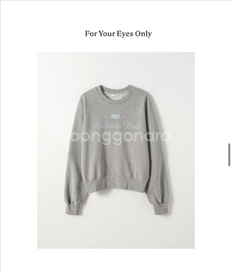 포유온 Fyeo Park Soft Sweatshirt--0