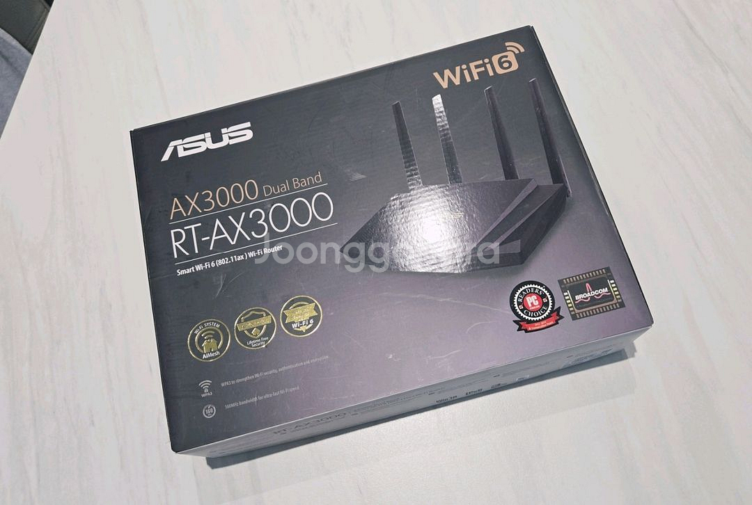 아수스 공유기 와이파이6 rt-ax3000--1