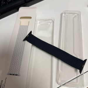 저스트랩 애플워치 브레이드 솔로 루프 차콜 새상품 46