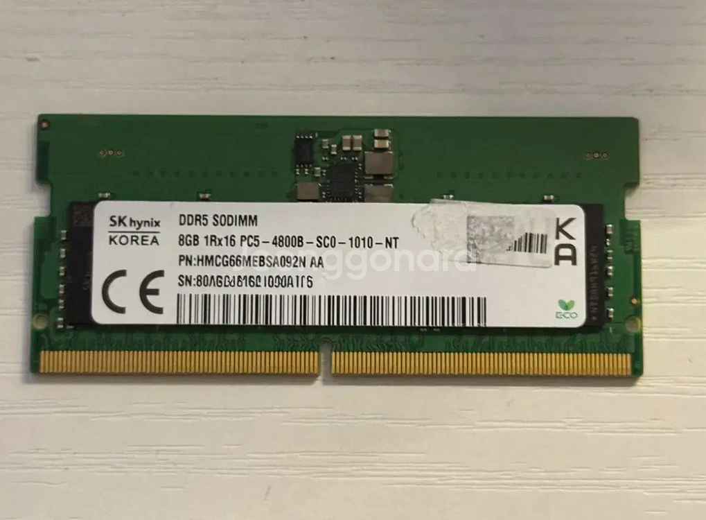 SK하이닉스 노트북용 DDR5 8GB 4800MHz 램--0